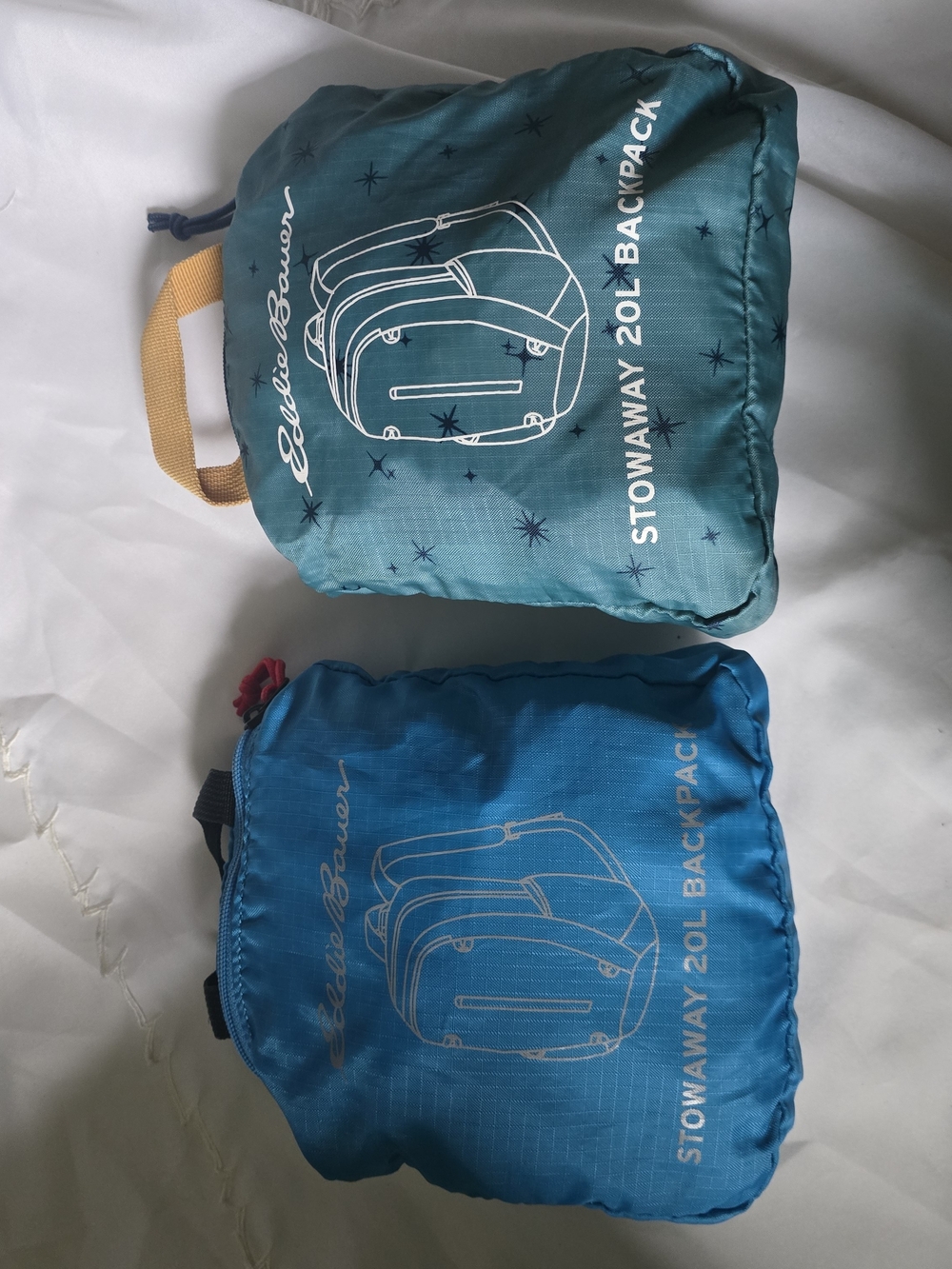 Eddie Bauer Two-Pack Packable Backpack And Hip Pack. Pick One Backpack. And The